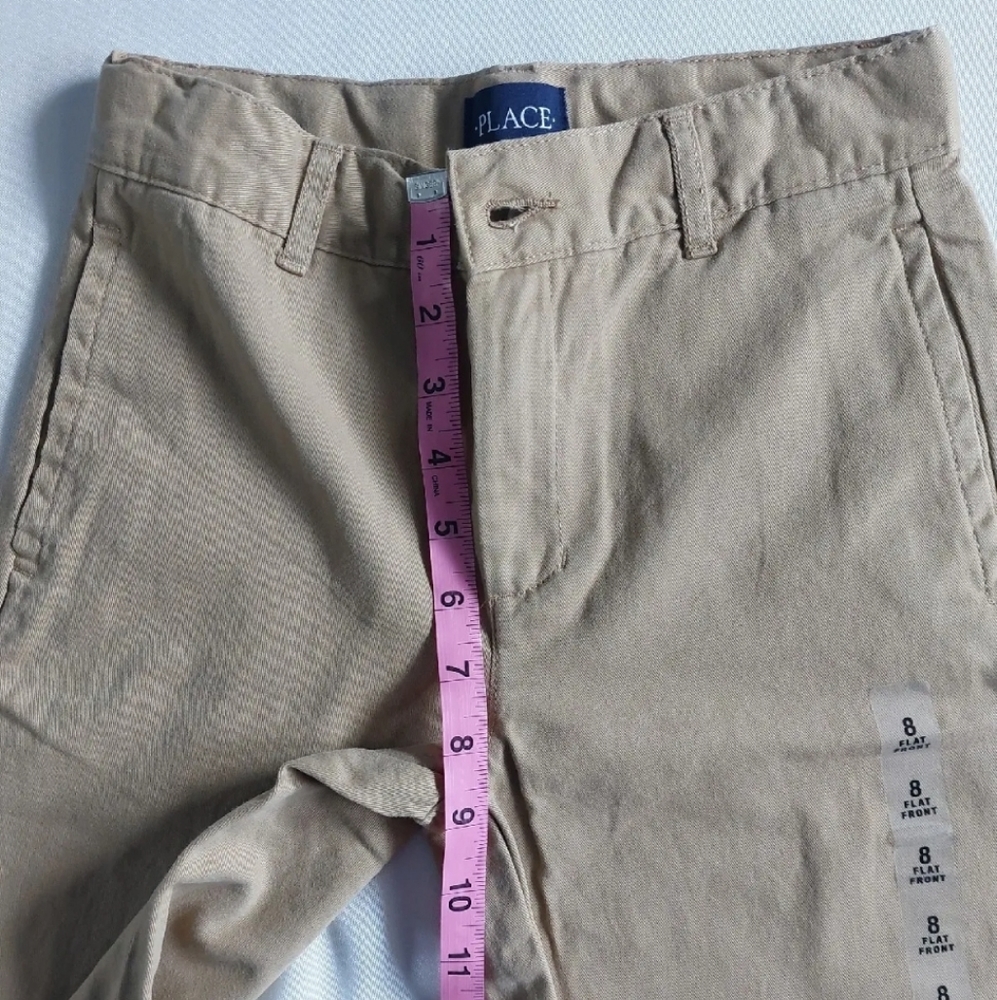 The Children's Place Boys uniform chino Pants‎ adjustable Waist Size 8 - Picture 9 of 11